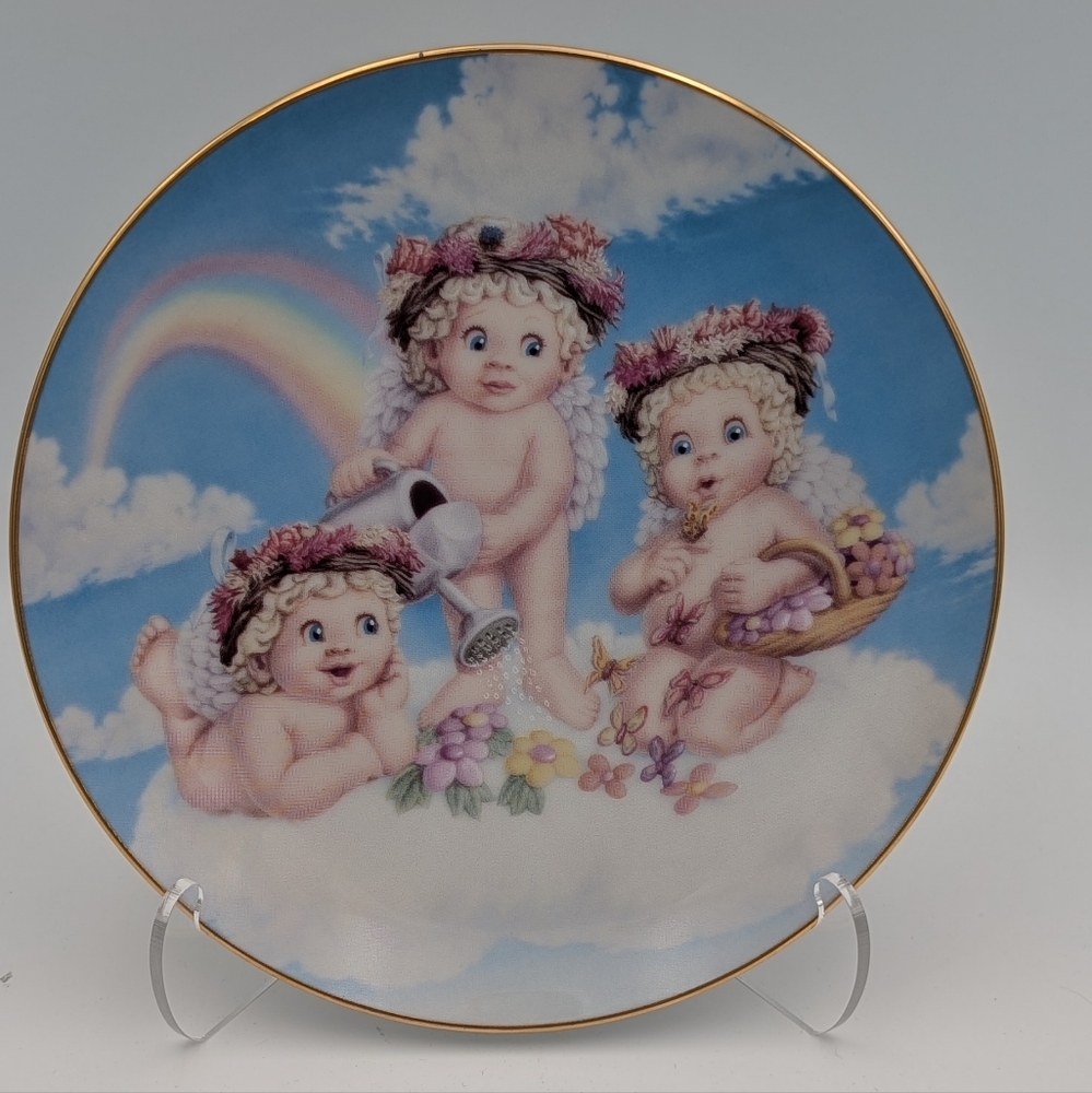 Hamilton Collection by Kristin- Dreamsicles, Plate- Blossoms & Butterflies